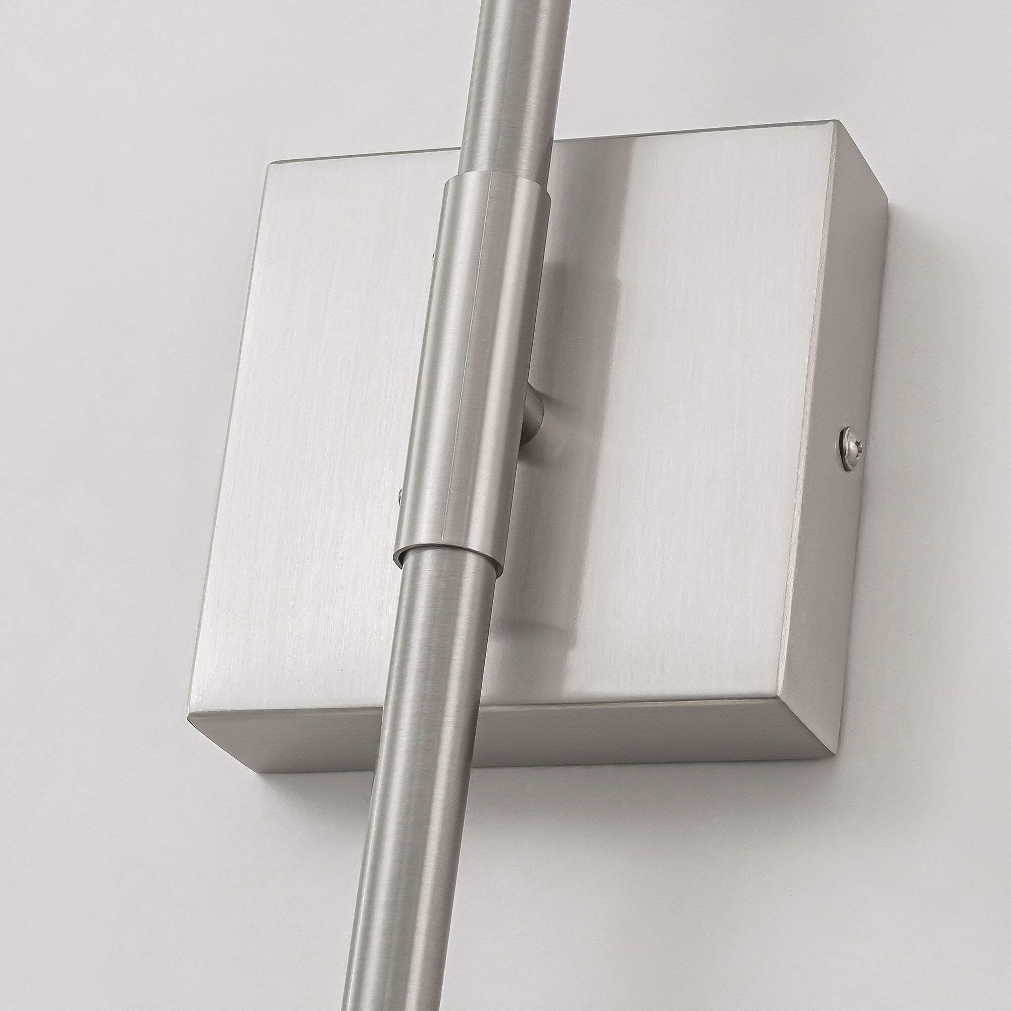 Applique murale linéaire moderne à 1 ampoule, noire/dorée/nickel, à LED, à intensité variable, pour salle de bain