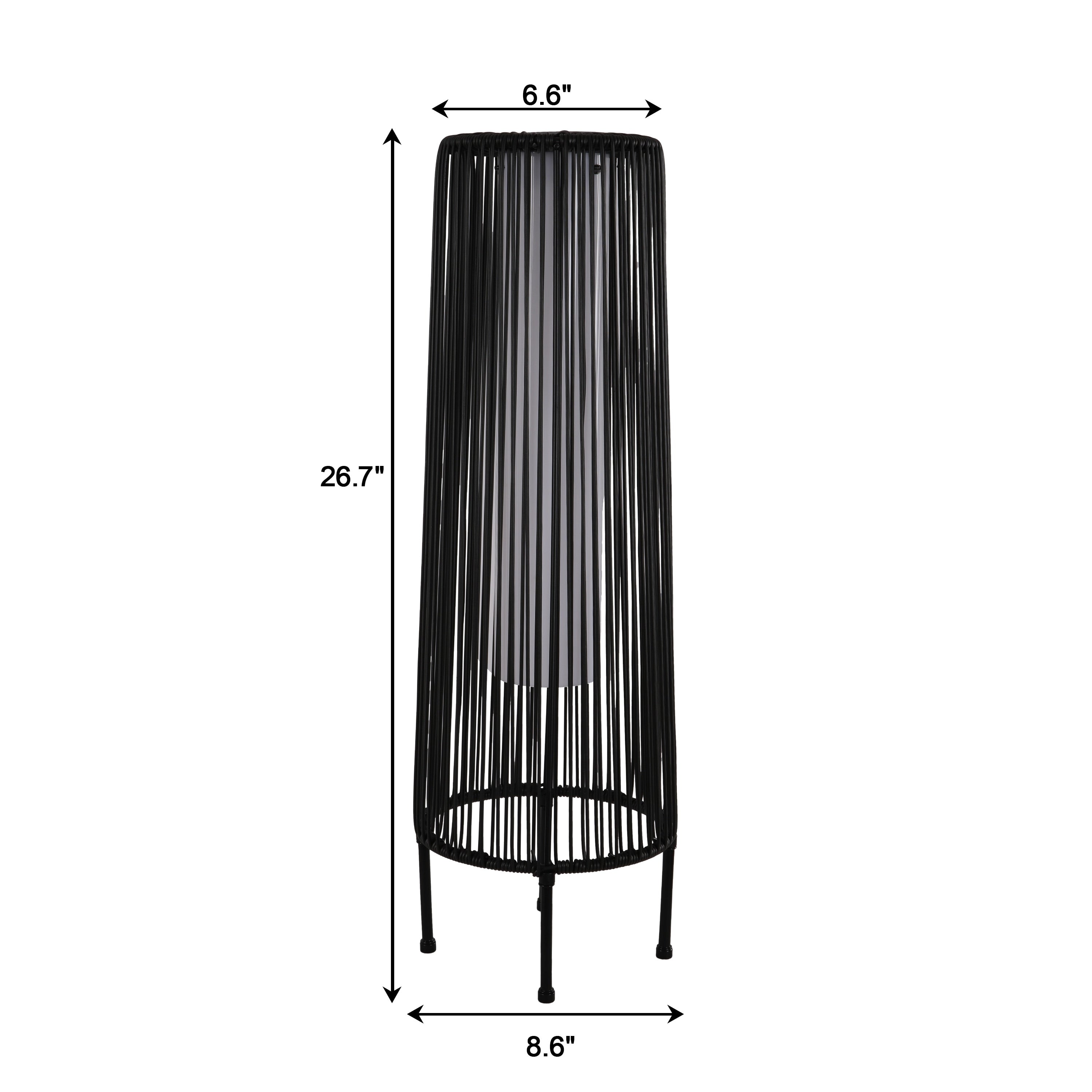 Lot de 2 lampadaires solaires d'extérieur