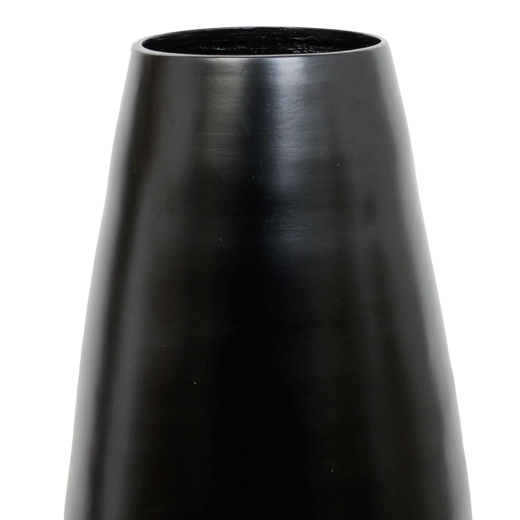 Vase de sol cylindrique en bambou de grande taille, décoratif pour halls d'hôtel et spas, idéal pour le salon ou le couloir.