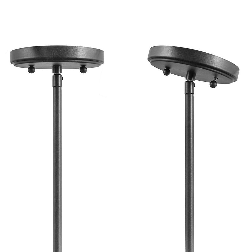 Suspension à 3 lumières en métal style campagnard rétro pour îlot de cuisine