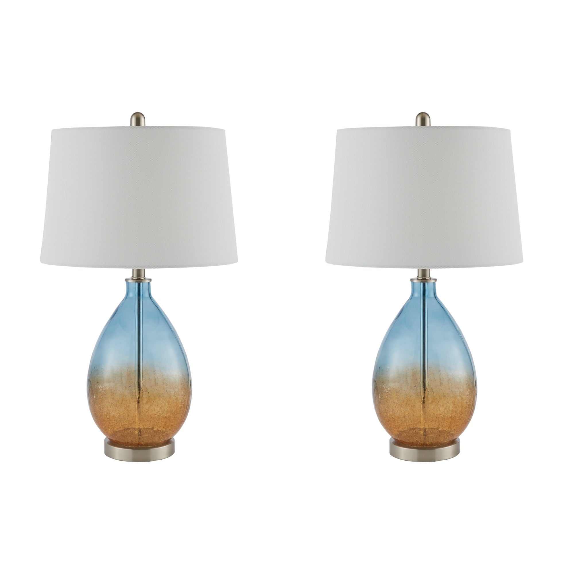 Lampe de table Cortina en verre ombré 510 Design, lot de 2