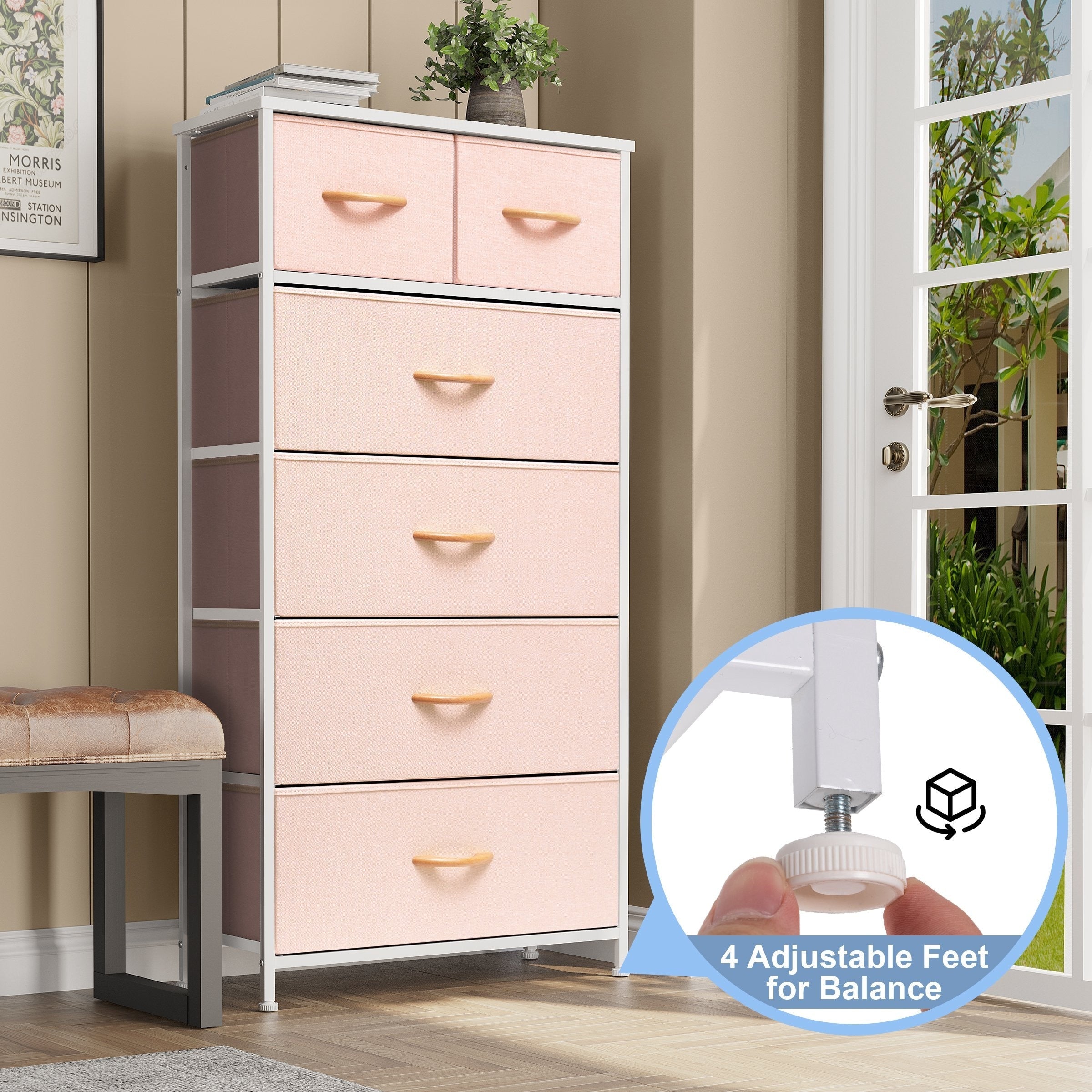 Commode verticale à 6 tiroirs de Crestlive Products