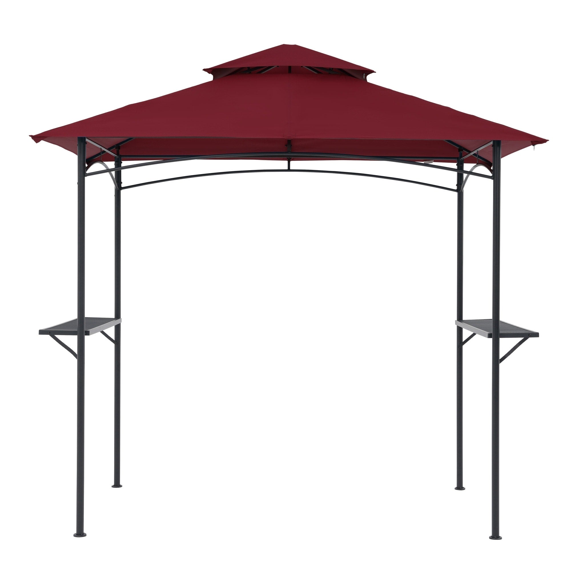 Gazebo d'extérieur étanche à la pluie de 8 pi x 5 pi avec conception ventilée à double couche