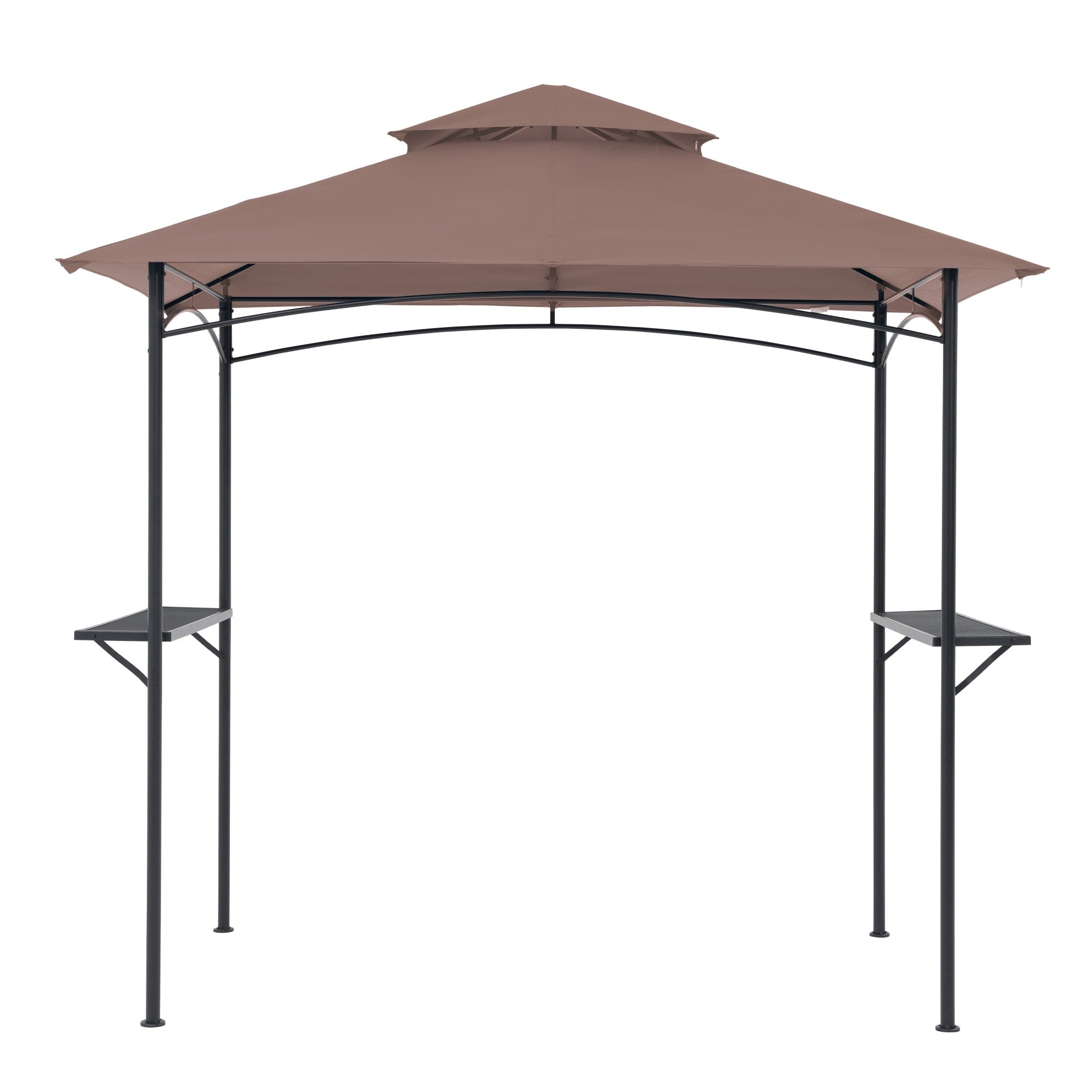 Gazebo d'extérieur étanche à la pluie de 8 pi x 5 pi avec conception ventilée à double couche