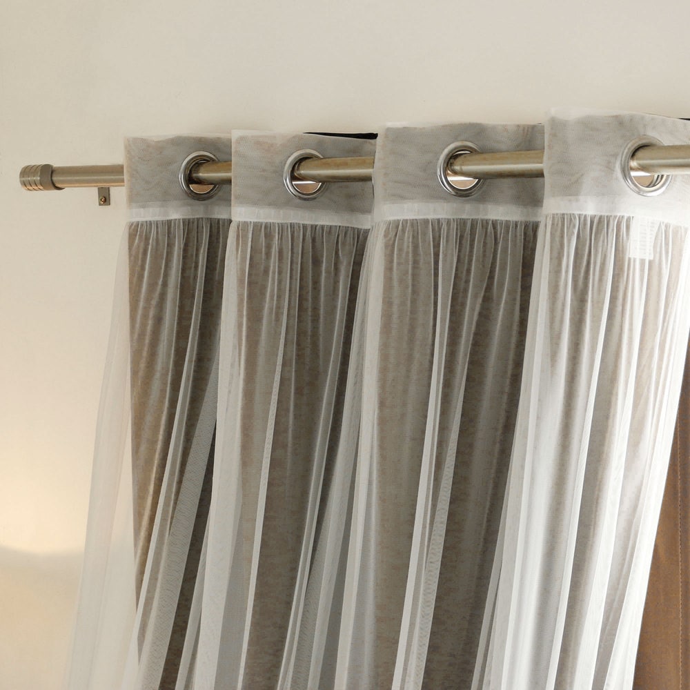 Ensemble de rideaux occultants transparents Aurora Home Mix and Match, 4 pièces