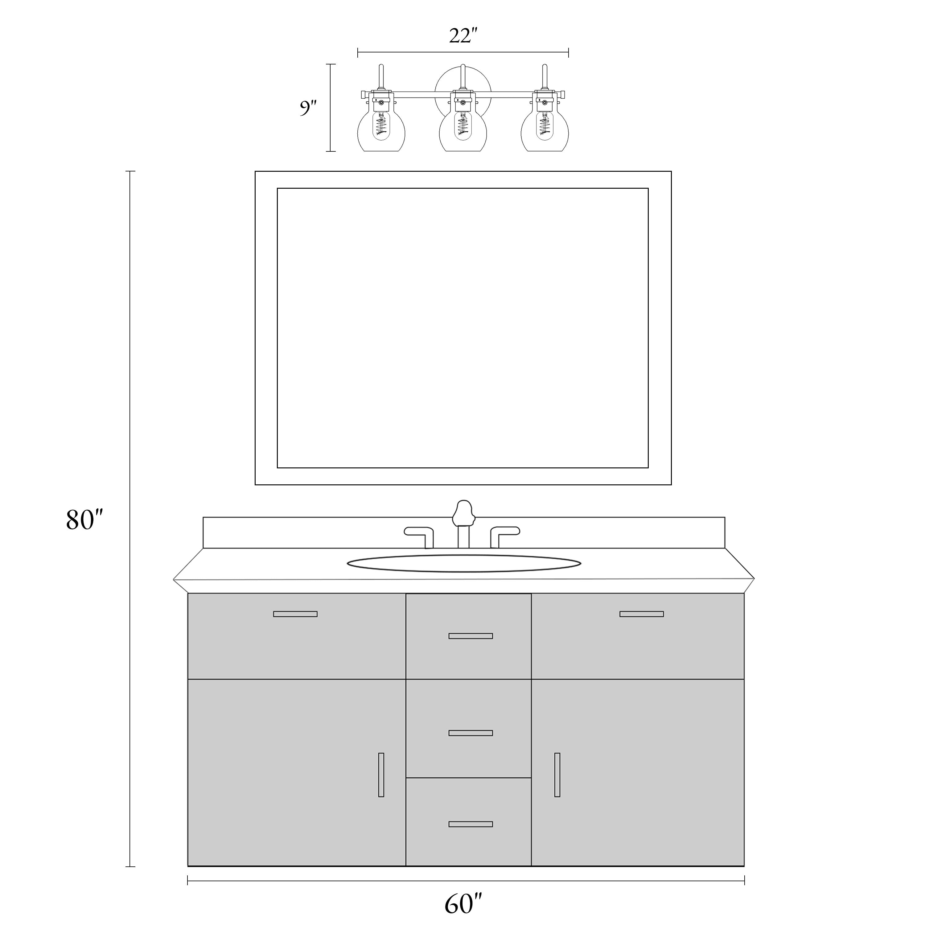 Applique murale moderne à 2, 3, 4 ou 5 lampes pour salle de bain, design minimaliste, en verre