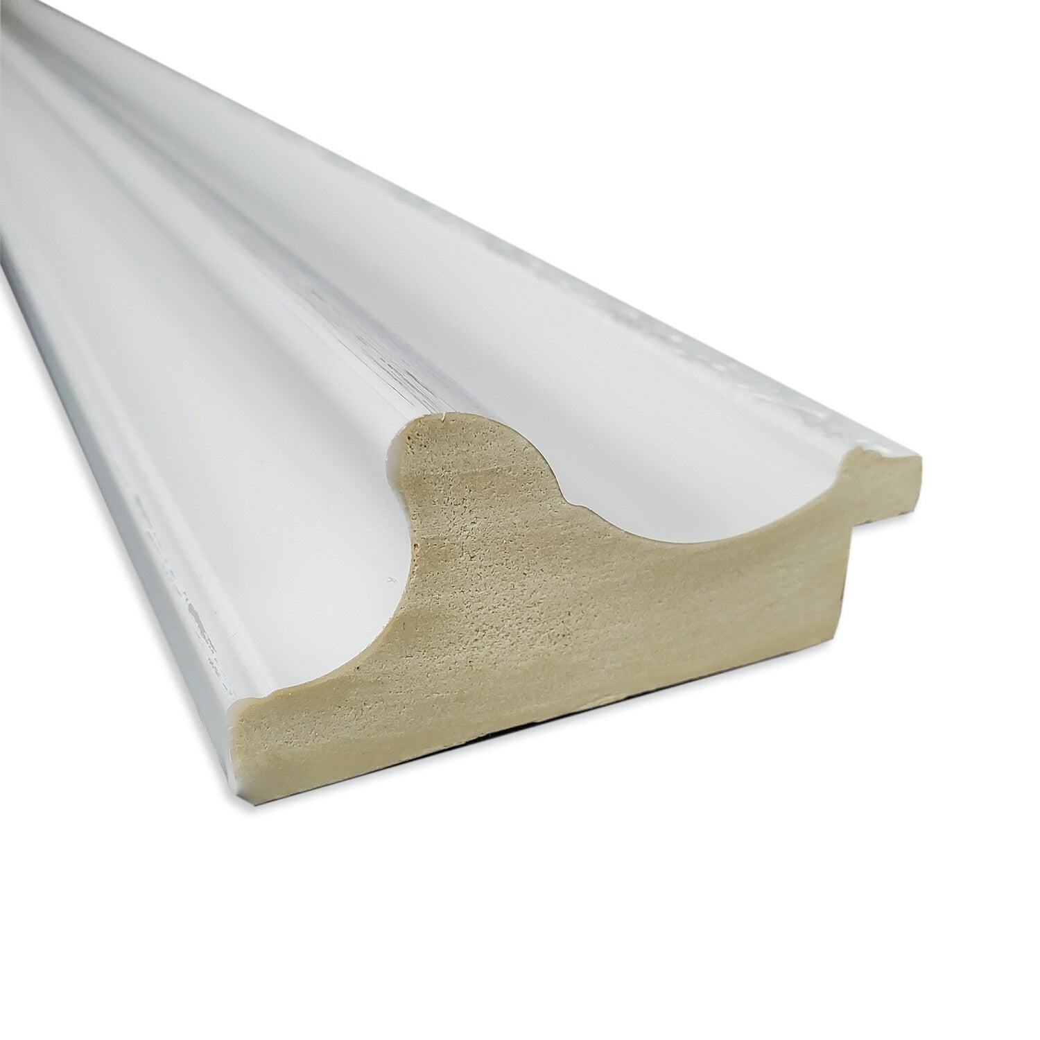 Miroir mural biseauté pour salle de bain - Cadre blanc Parlor