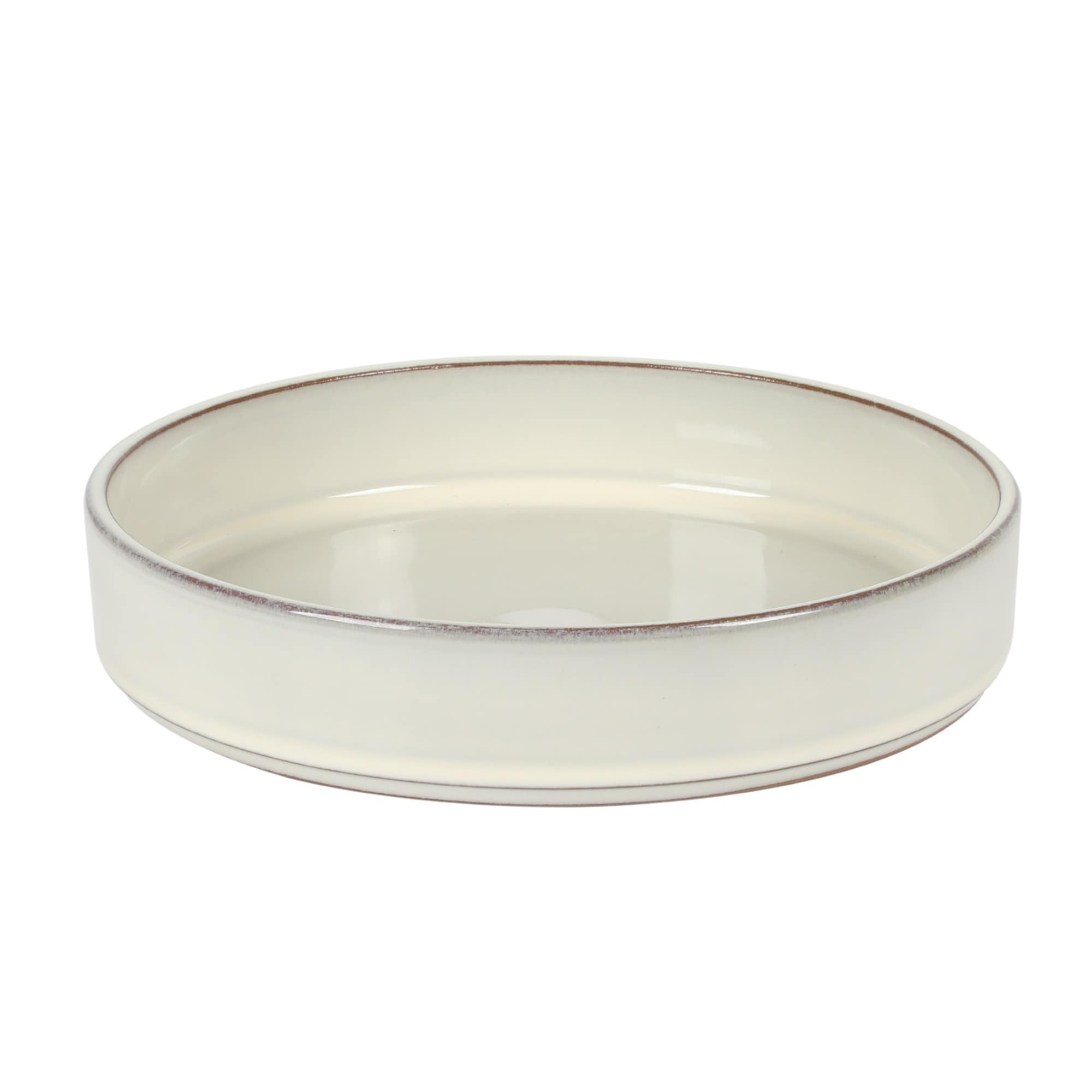 Service de table Bloomhouse Santorini Mist, 16 pièces, assiettes et bols doubles en terre cuite avec glaçure réactive