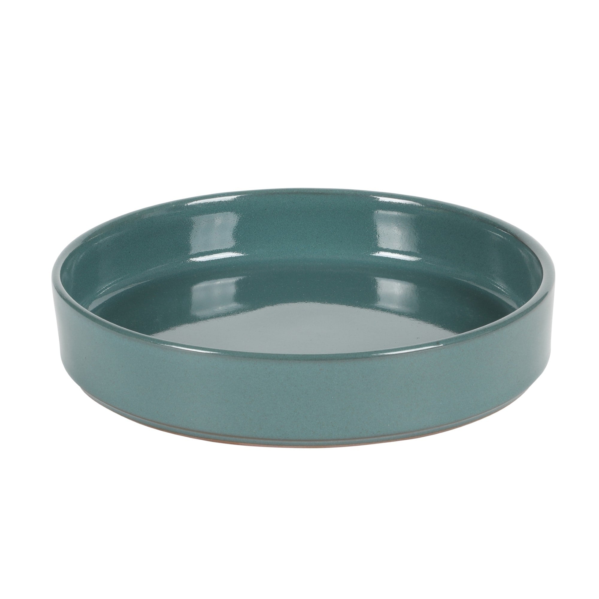 Service de table Bloomhouse Santorini Mist, 16 pièces, assiettes et bols doubles en terre cuite avec glaçure réactive