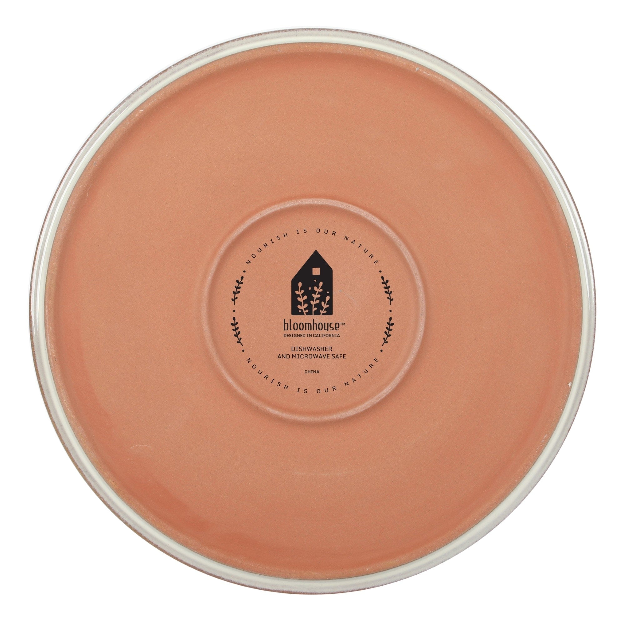 Service de table Bloomhouse Santorini Mist, 16 pièces, assiettes et bols doubles en terre cuite avec glaçure réactive