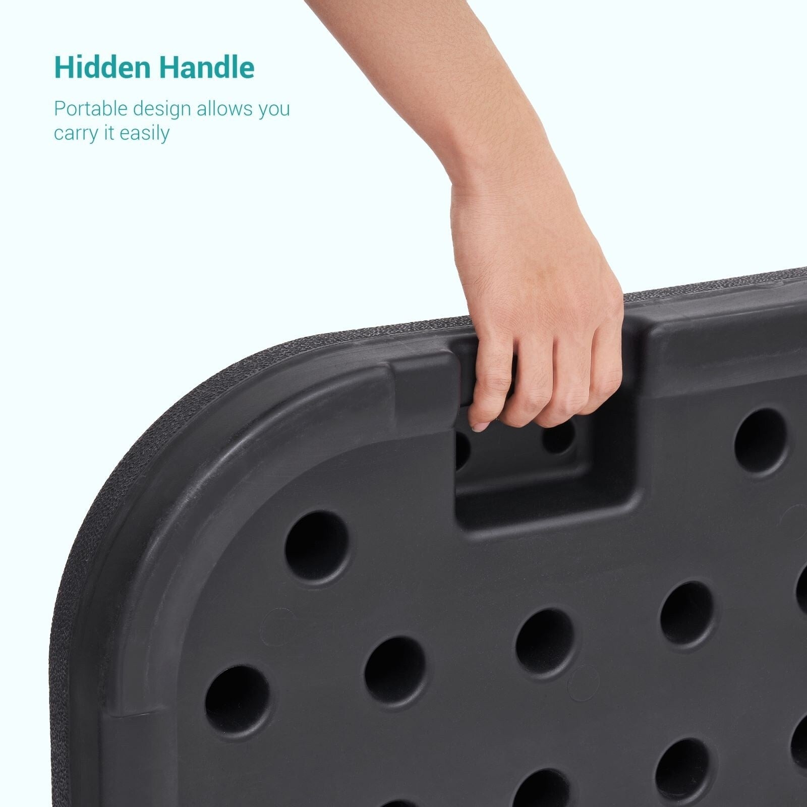 Support de parasol déporté Bonosuki 4 pièces avec base en porte-à-faux, 176 lb - 40,9 x 40,9