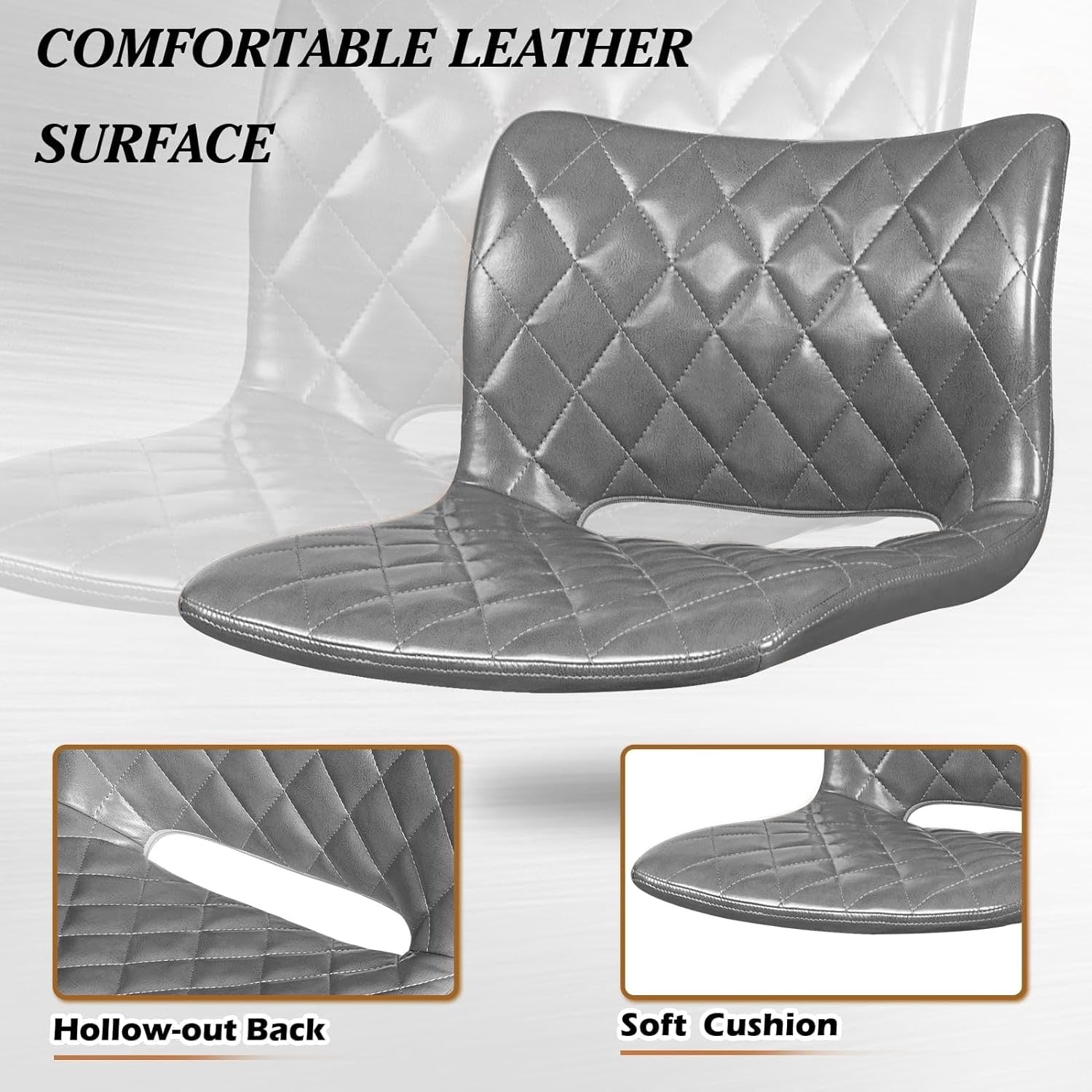 Tabourets de bar pivotants réglables Bossin avec dossier – Hauteur comptoir