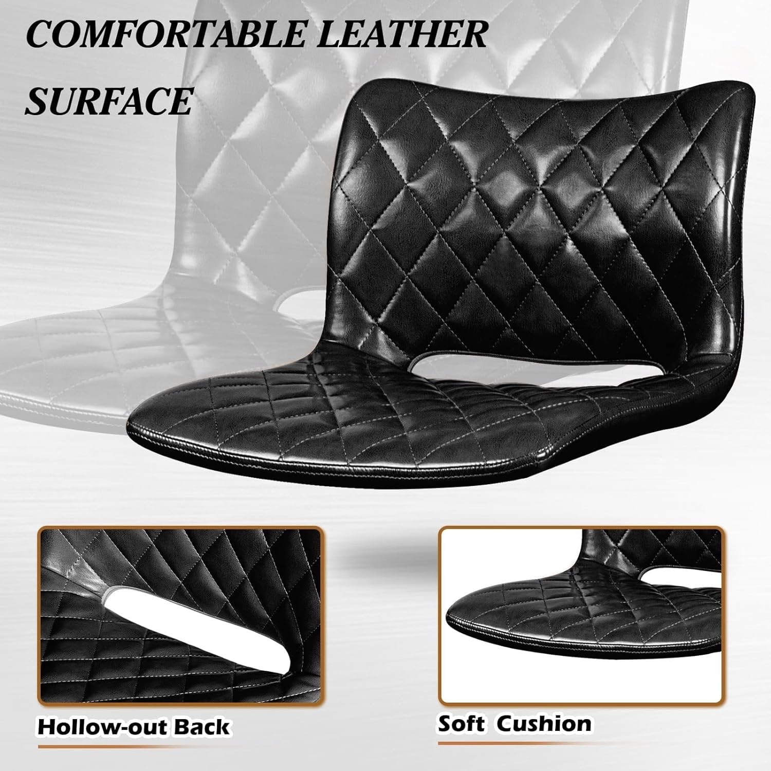 Tabourets de bar pivotants réglables Bossin avec dossier – Hauteur comptoir