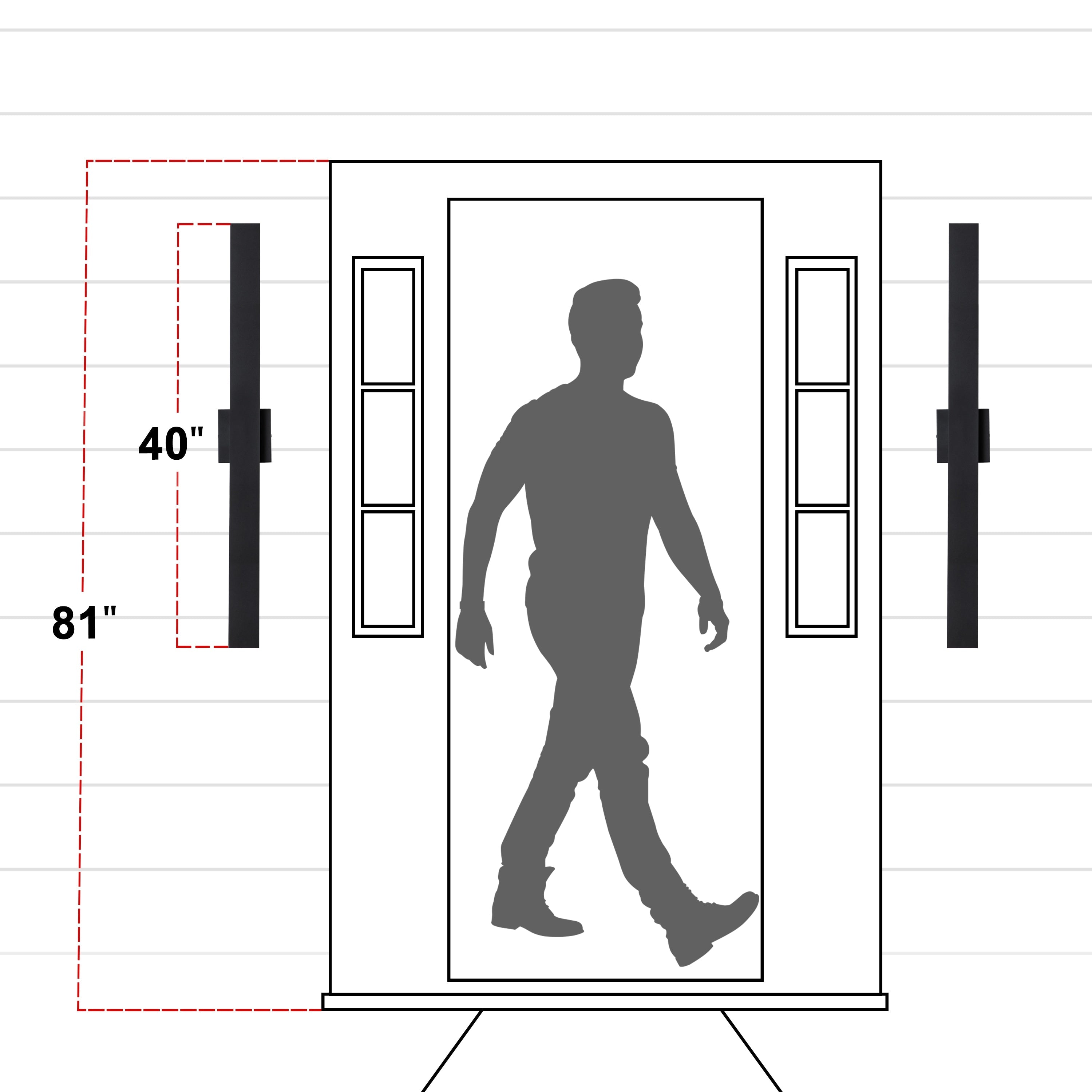 Applique murale d'extérieur à 2 lumières C Cattleya en aluminium noir mat à LED