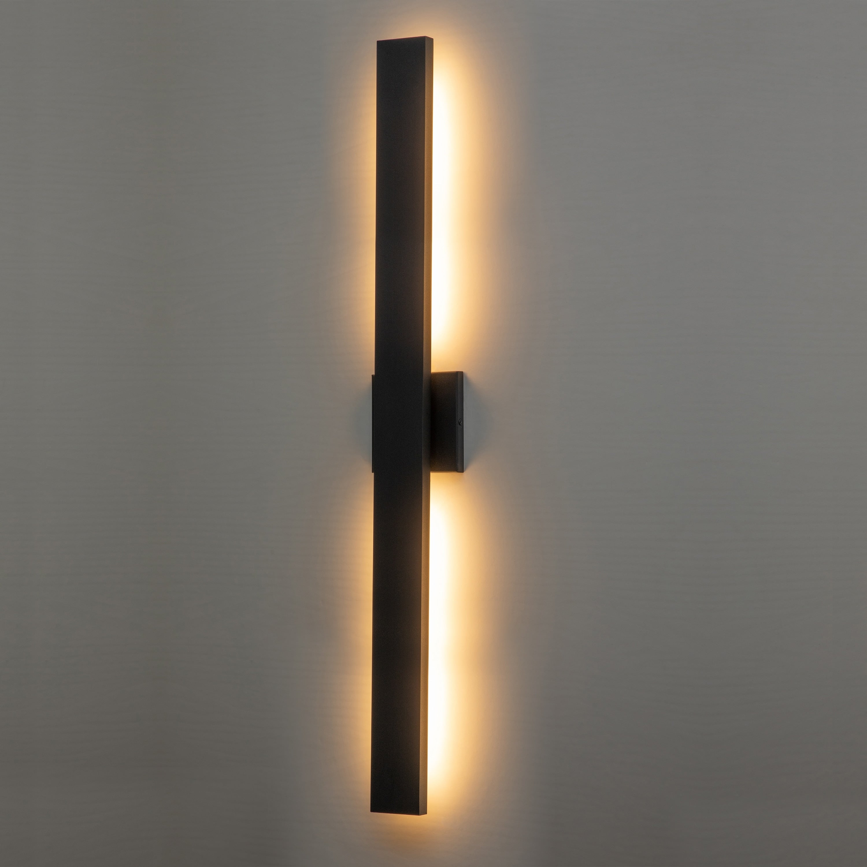 Applique murale d'extérieur à 2 lumières C Cattleya en aluminium noir mat à LED