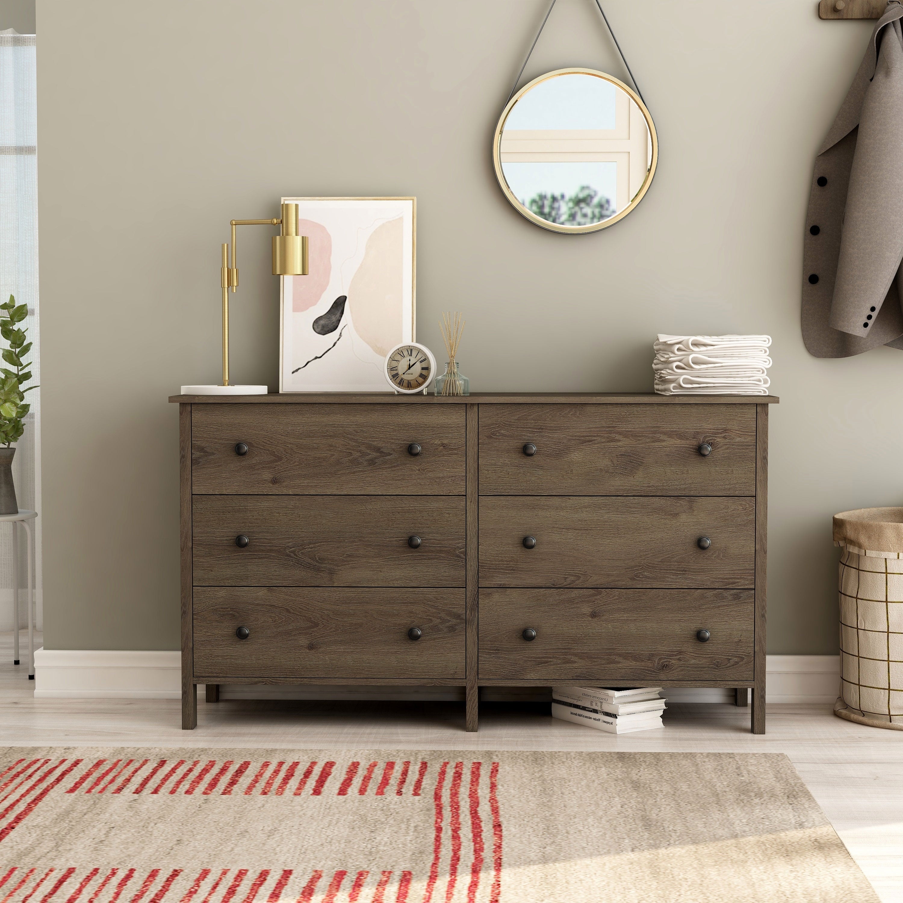 Commode de rangement rustique en noyer Mulgrew par Carbon Loft