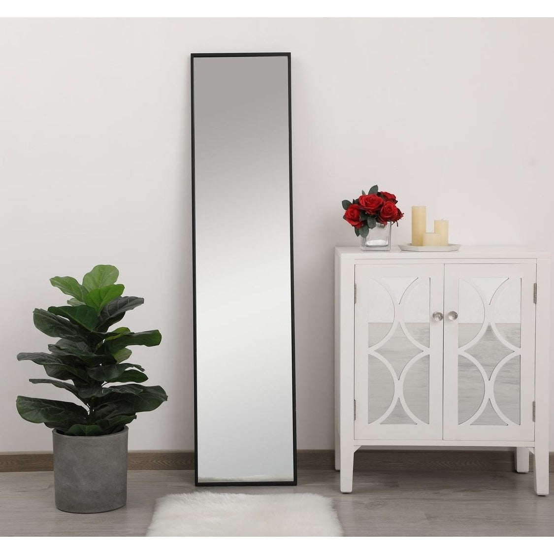 Miroir rectangulaire à cadre métallique Carson Carrington Salsnas