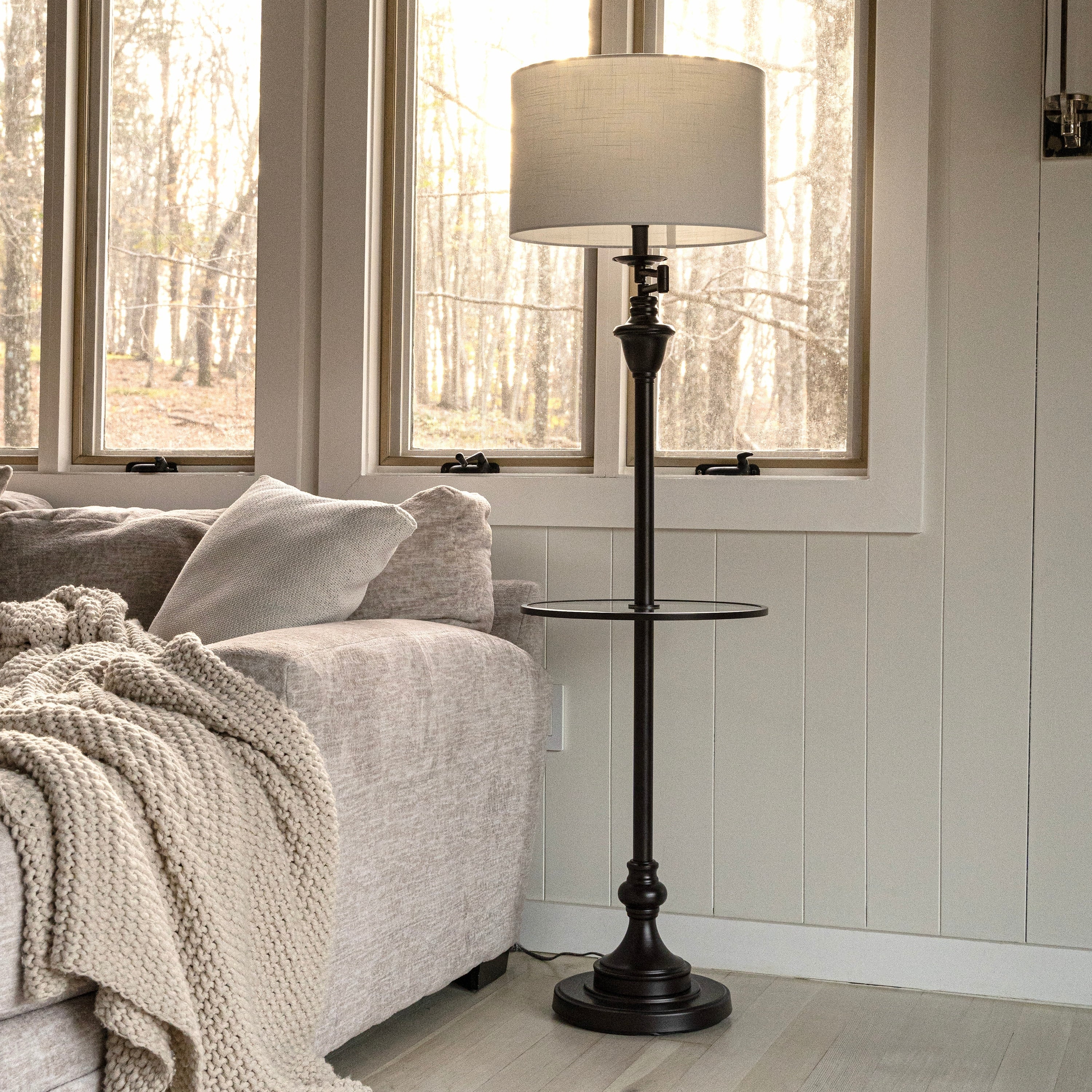 Lampe de table Choi 22 Chinoiserie, bleu/blanc (lot de 2) par JONATHAN Y