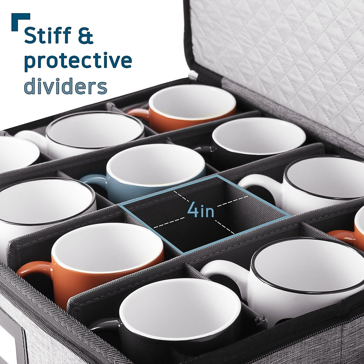 Contenants de rangement pour vaisselle StorageBud - Supports empilables pour assiettes, tasses, couverts, verres à pied et ensembles de plateaux