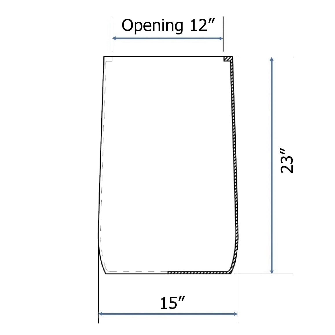 Jardinière ronde en fibre de pierre DreamPatio Glendale