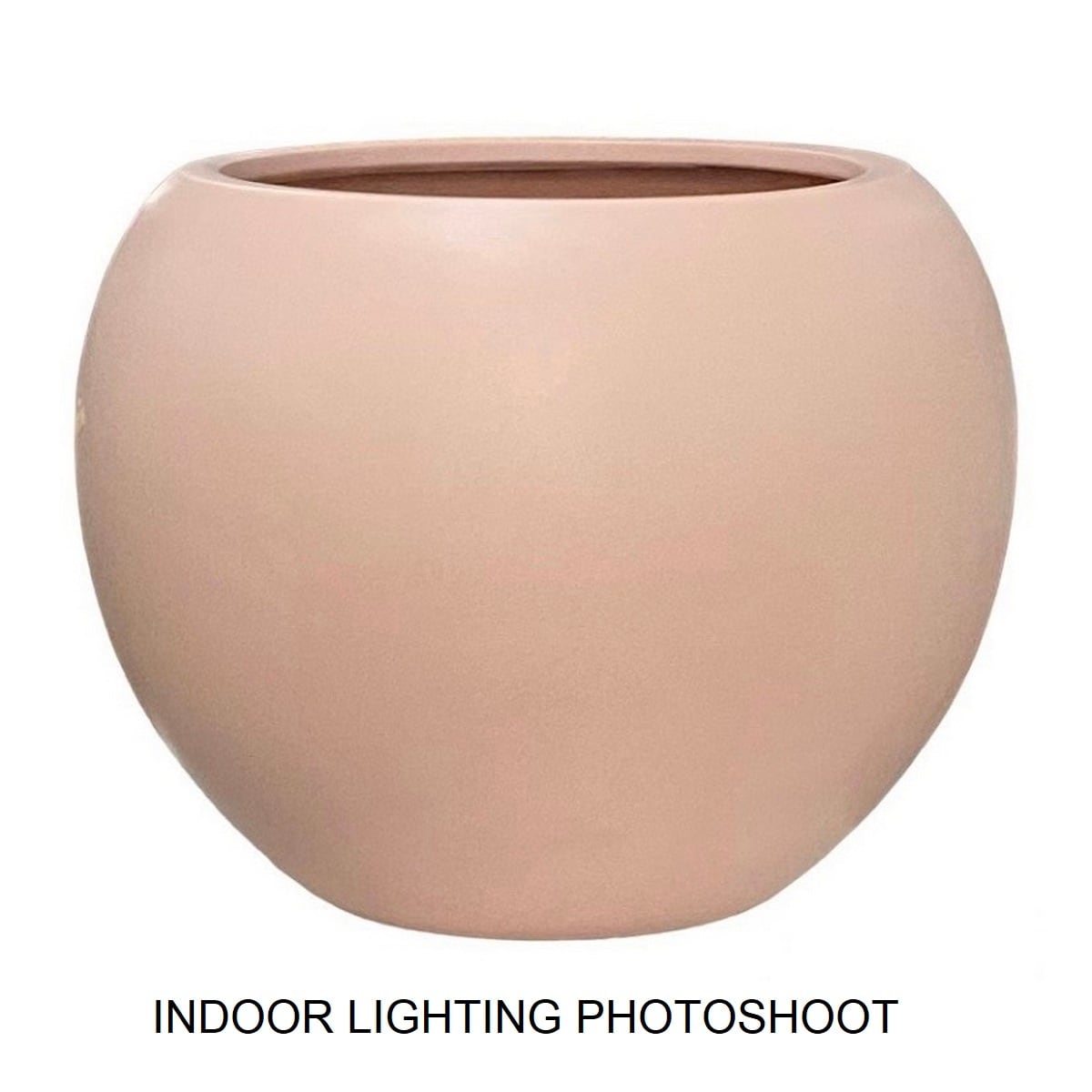 Jardinière sphérique moderne en fibre de verre DreamPatio Riverside pour intérieur/extérieur