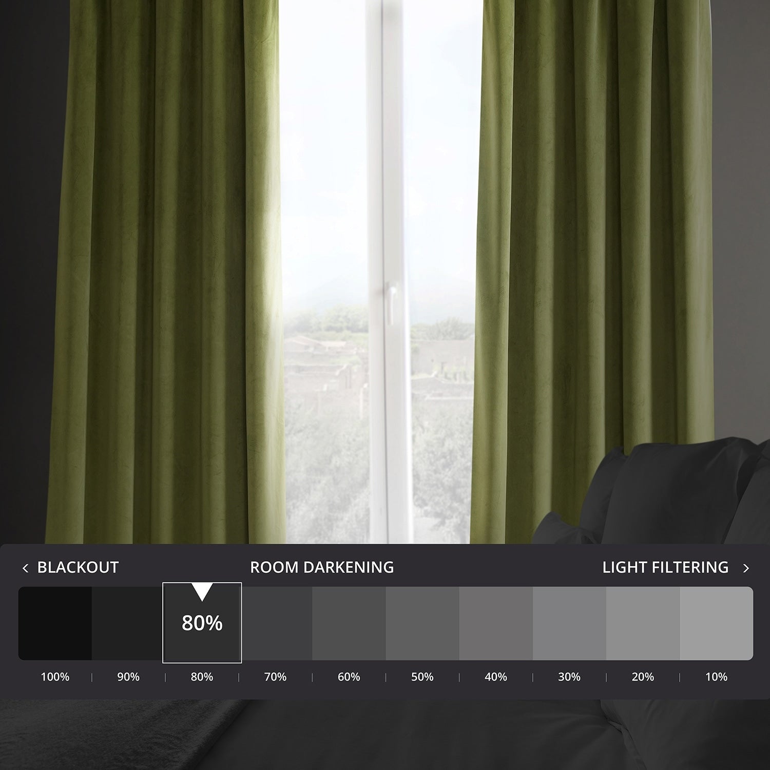 Rideaux occultants en velours pelucheux Heritage Exclusive Fabrics (1 panneau) Rideaux en velours de luxe pour chambre et salon.