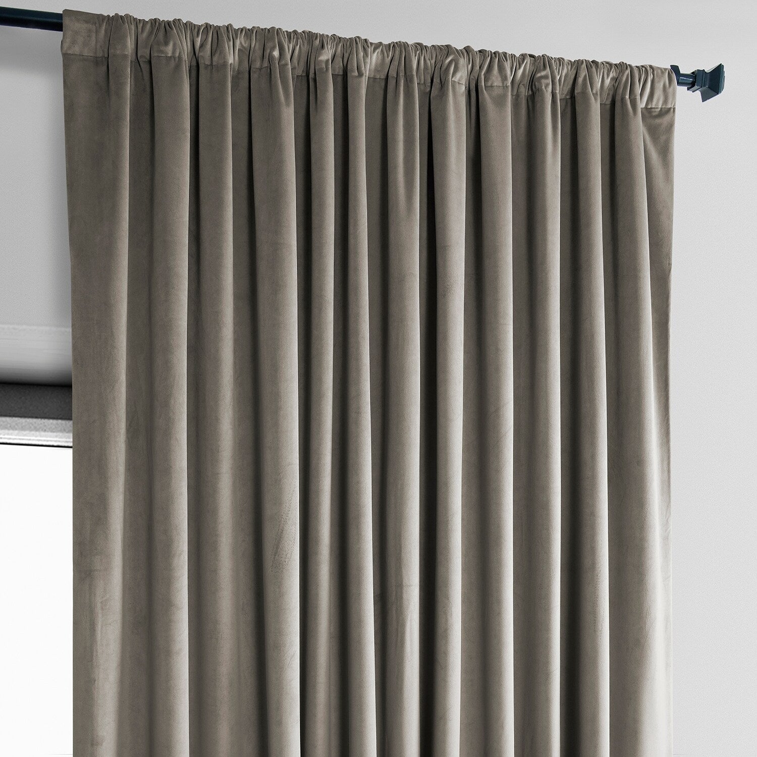 Rideau occultant extra large en velours moelleux Heritage de Exclusive Fabrics (1 panneau)