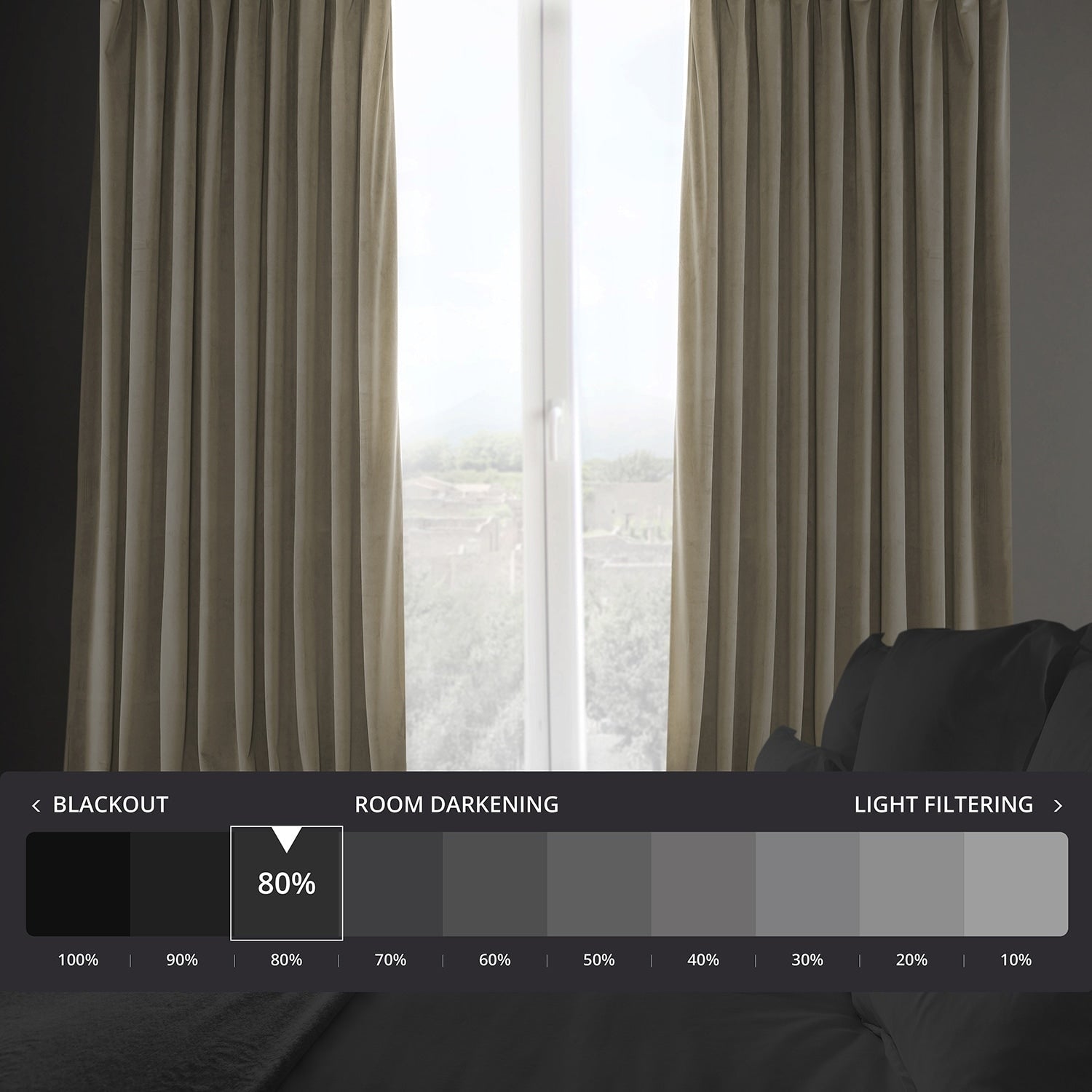 Rideau occultant extra large en velours moelleux Heritage de Exclusive Fabrics (1 panneau)