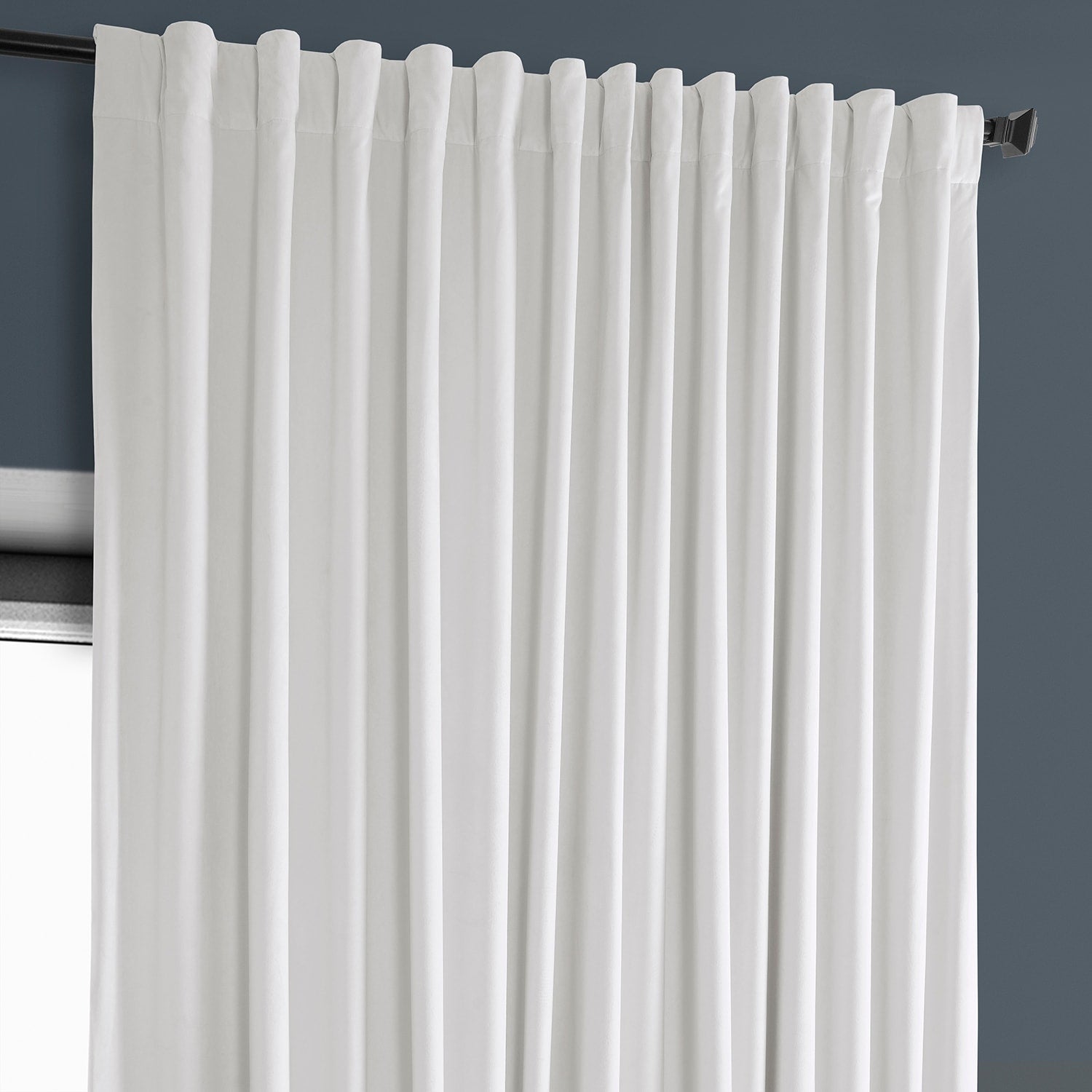 Rideau occultant extra large en velours moelleux Heritage de Exclusive Fabrics (1 panneau)