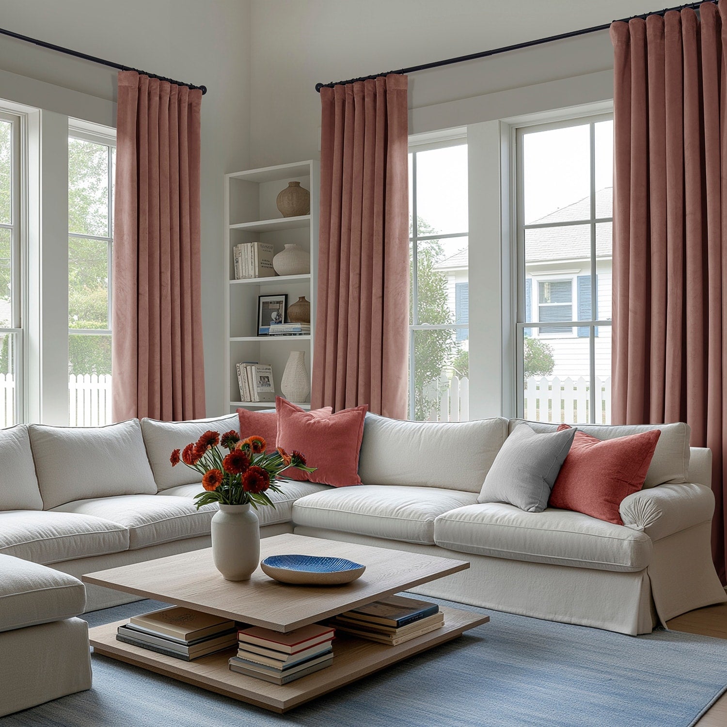 Rideaux occultants en velours pelucheux Heritage Exclusive Fabrics (1 panneau) Rideaux en velours de luxe pour chambre et salon.