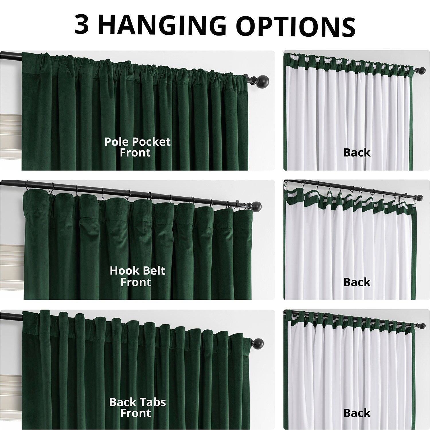 Rideaux occultants extra larges en velours Signature Exclusive Fabrics (1 panneau) - Rideaux occultants luxueux