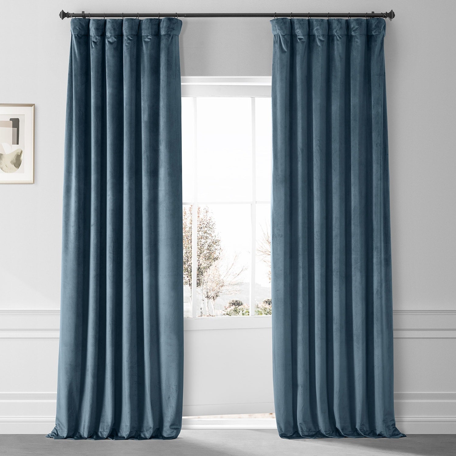 Rideaux occultants en velours moelleux Signature Exclusive Fabrics pour hôtel (1 panneau) - Draperie douce et luxueuse pour un contrôle de la lumière et une élégance optimale