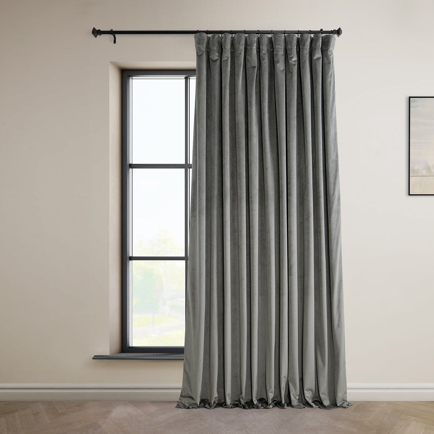 Rideaux occultants en velours moelleux Signature Exclusive Fabrics pour hôtel (1 panneau) - Draperie douce et luxueuse pour un contrôle de la lumière et une élégance optimale