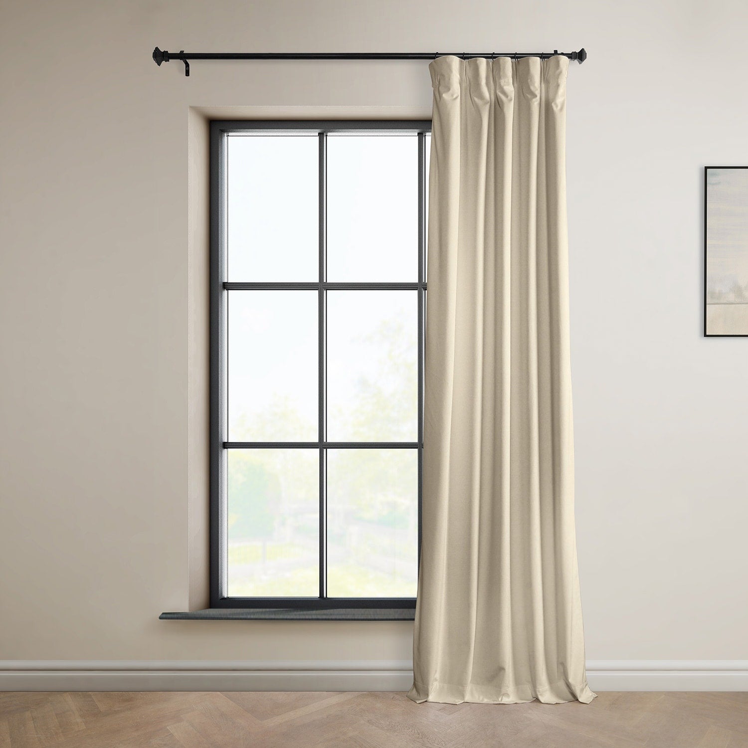 Rideaux occultants en velours moelleux Signature Exclusive Fabrics pour hôtel (1 panneau) - Draperie douce et luxueuse pour un contrôle de la lumière et une élégance optimale