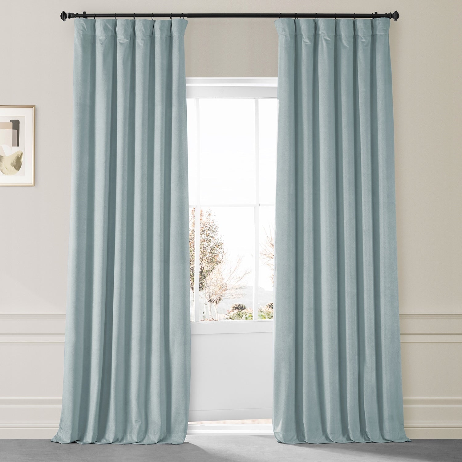 Rideaux occultants en velours moelleux Signature Exclusive Fabrics pour hôtel (1 panneau) - Draperie douce et luxueuse pour un contrôle de la lumière et une élégance optimale