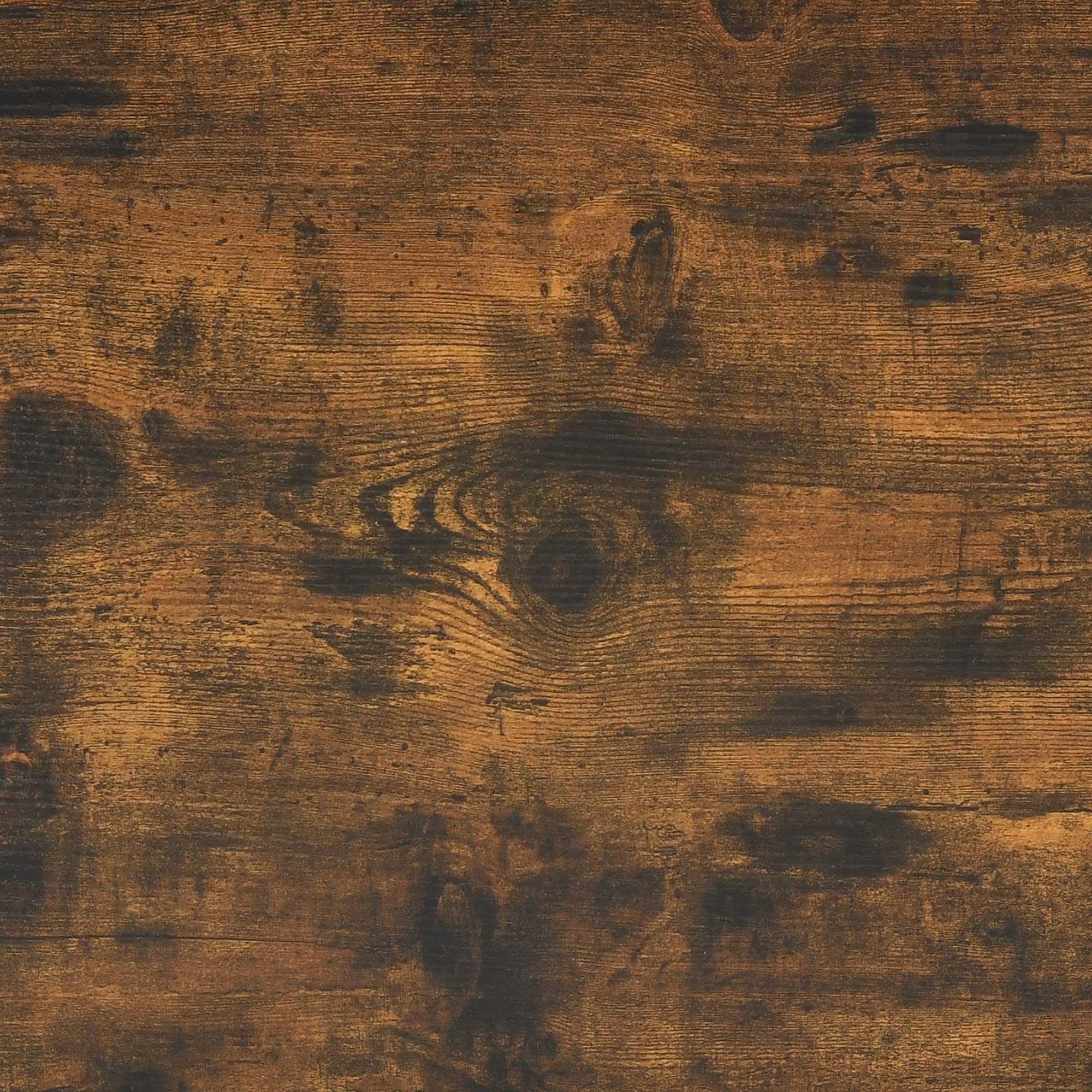 Table basse de style ferme avec rangement, table centrale à 2 niveaux pour le salon