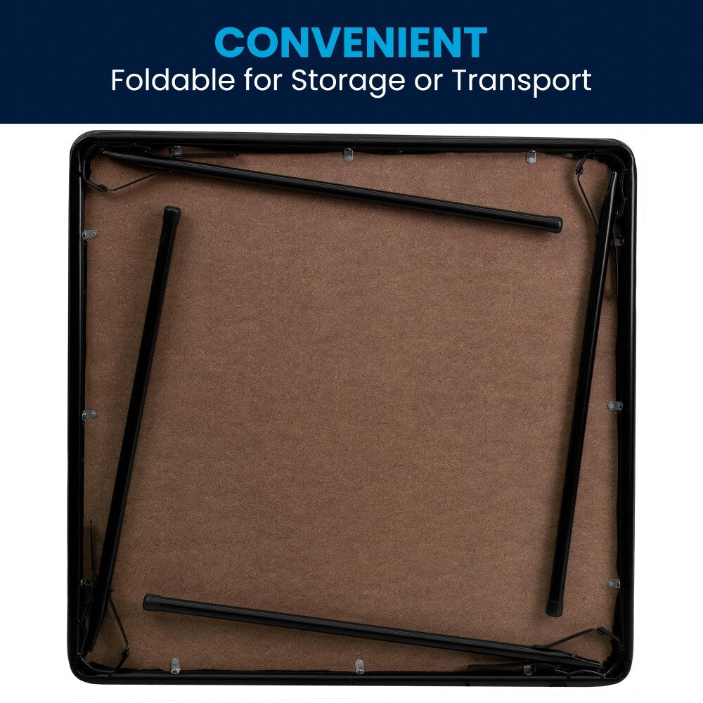 Table à cartes pliable en vinyle