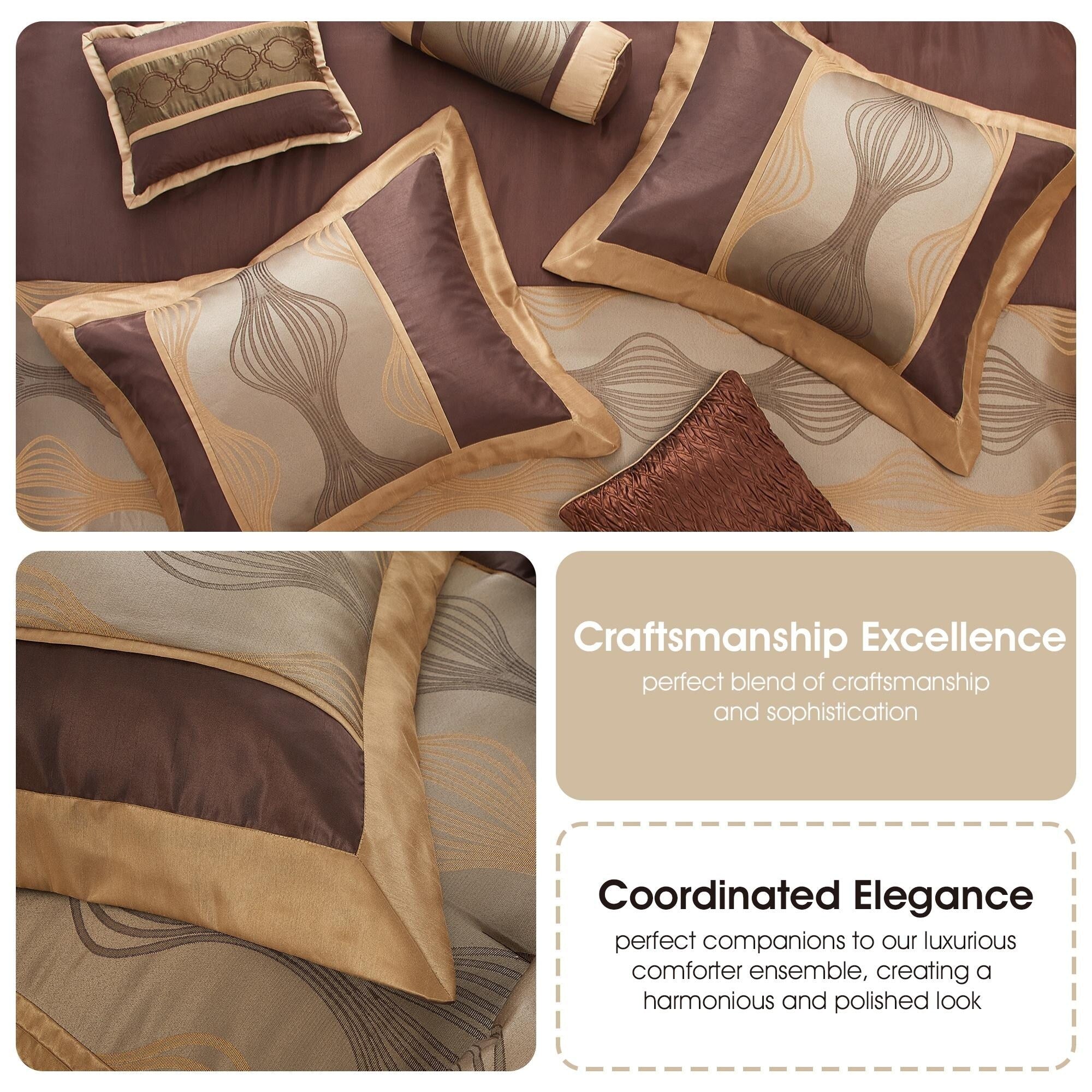 Ensemble de couette géométrique moderne Nanshing Daniella 7 pièces