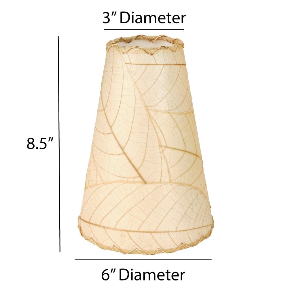 Applique murale Gecko faite main Eangee, abat-jour feuilles de cacao, 40,6 x 18,8 x 61 cm - 40,6 x 18,8 x 61 cm