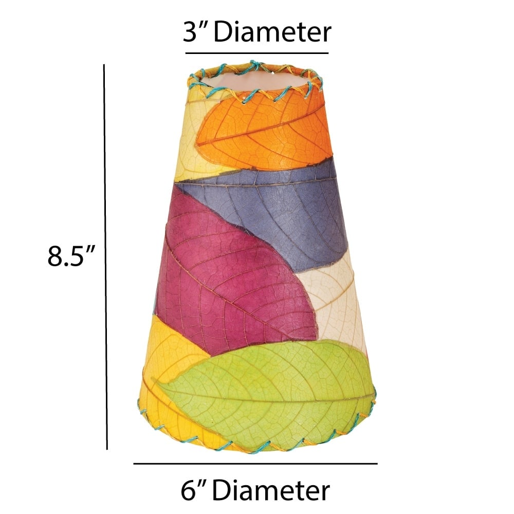 Applique murale Gecko faite main Eangee, abat-jour feuilles de cacao, 40,6 x 18,8 x 61 cm - 40,6 x 18,8 x 61 cm