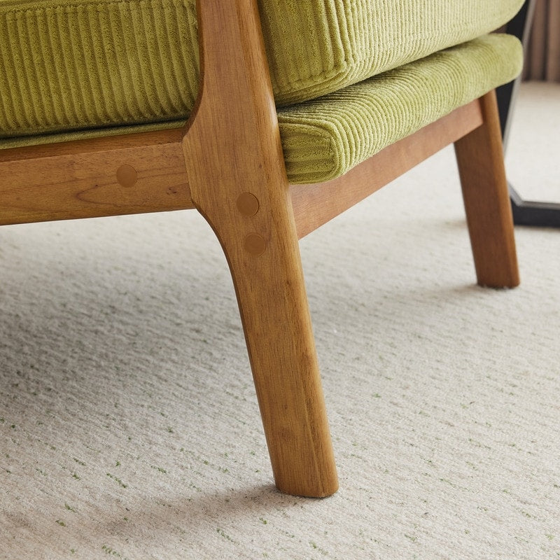 Chaise de loisirs à dossier haut en bois massif avec accoudoirs et dossier Chaise d'appoint