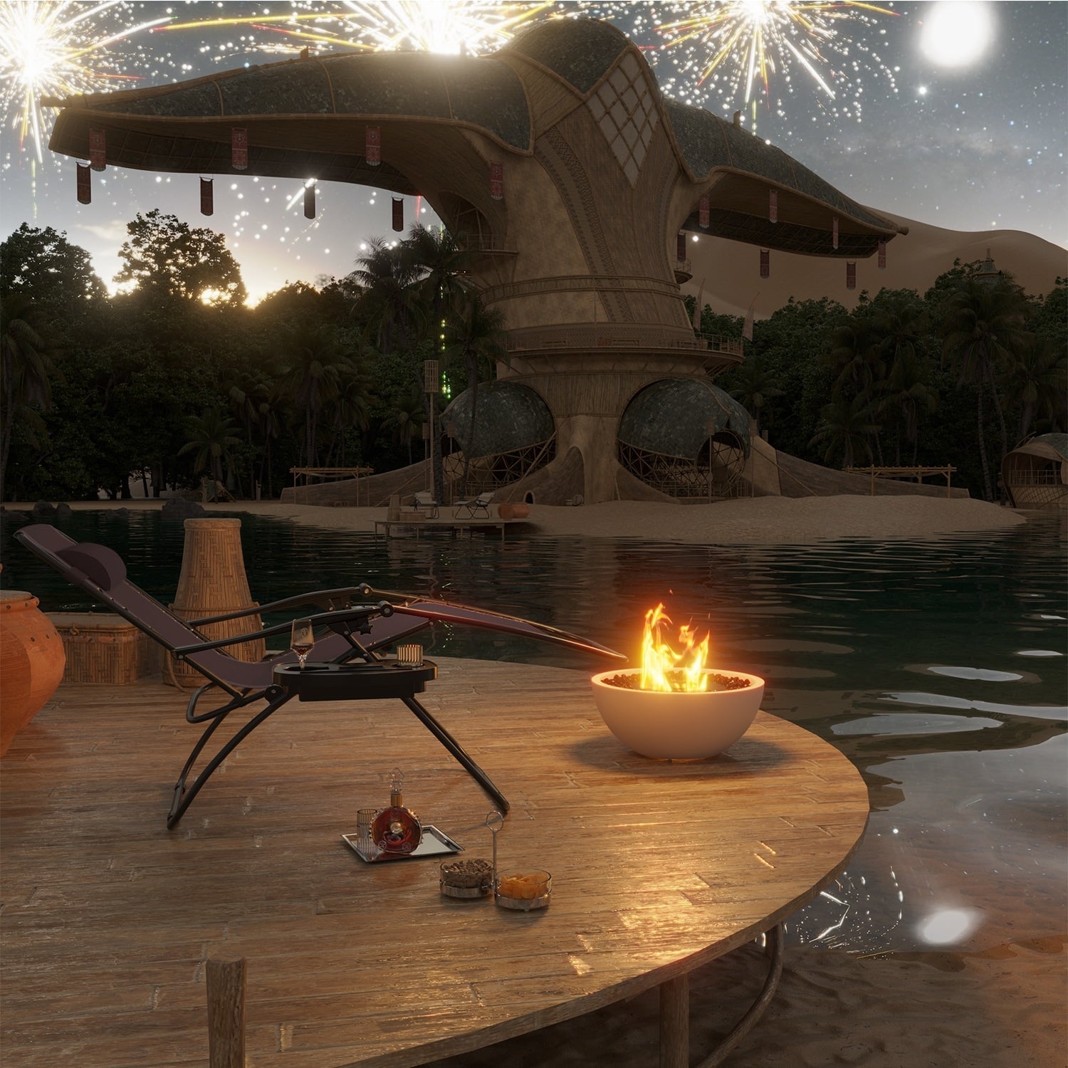 Chaise longue de jardin Homall Patio Zero Gravity avec coussin, lot de 2