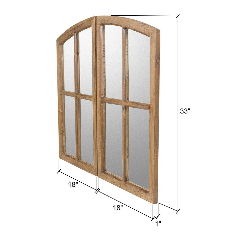 Miroirs à vitres cintrées Jolene (lot de 2)