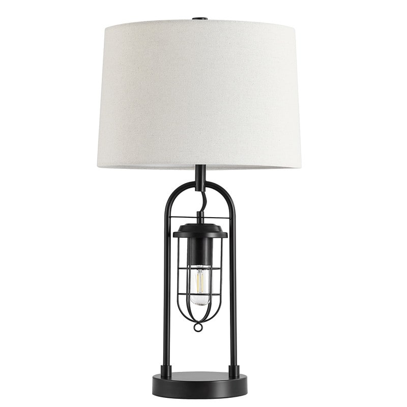 Lampe de table KAWOTI 26 pouces en bronze foncé avec ports USB et veilleuse