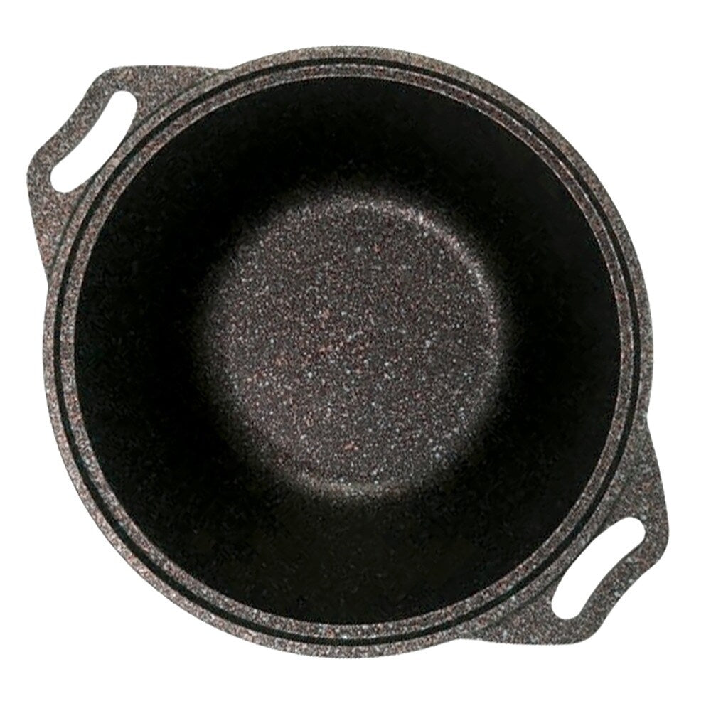 Marmite antiadhésive en aluminium et marbre KUKMARA Granit Ultra avec couvercle en verre