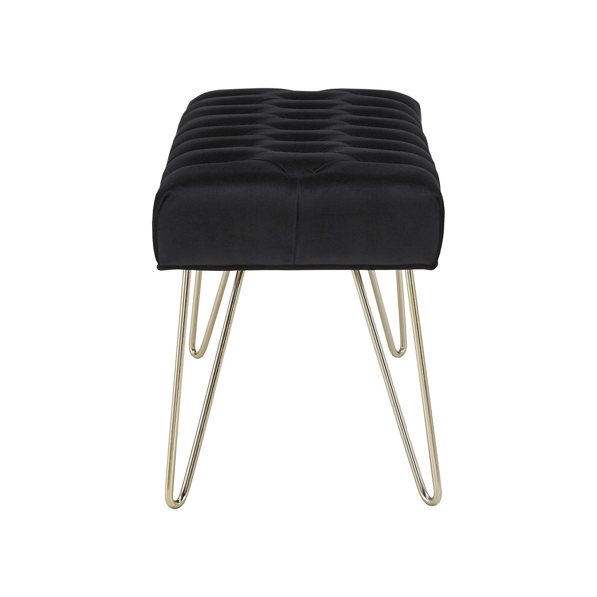 Banc capitonné en velours Klaus par iNSPIRE Q Bold