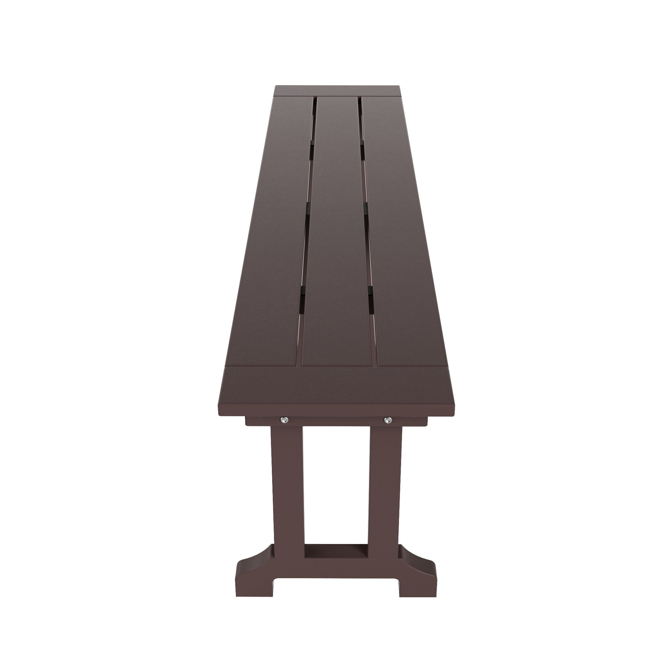 Banc de terrasse extérieur Polytrends Laguna en PEHD toutes saisons 65