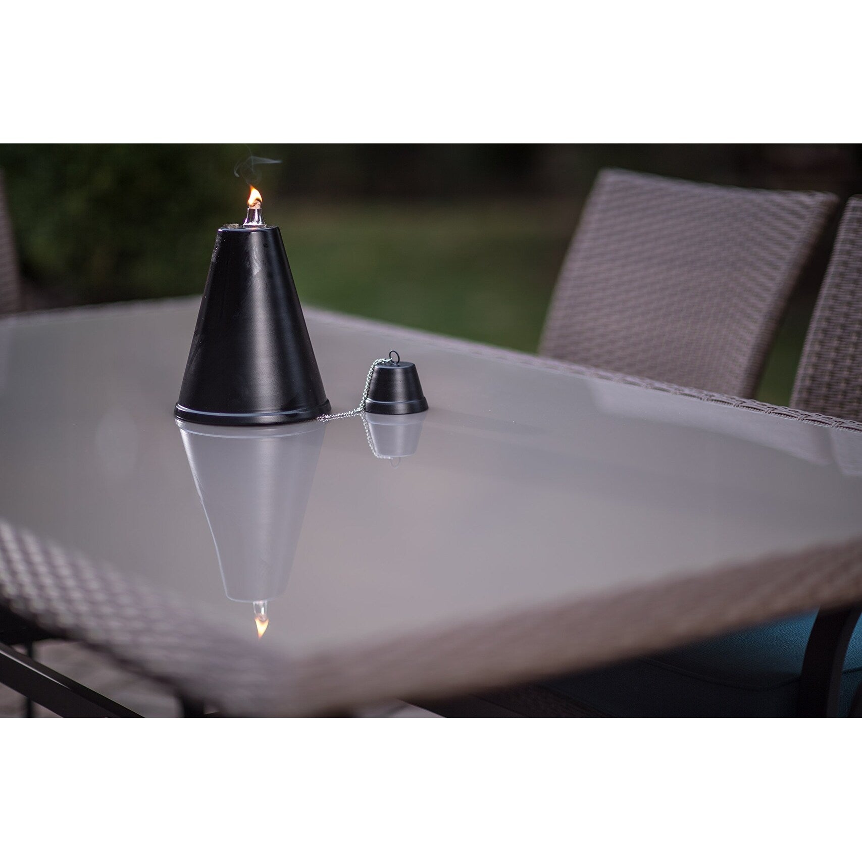 Grande torche tiki conique hawaïenne