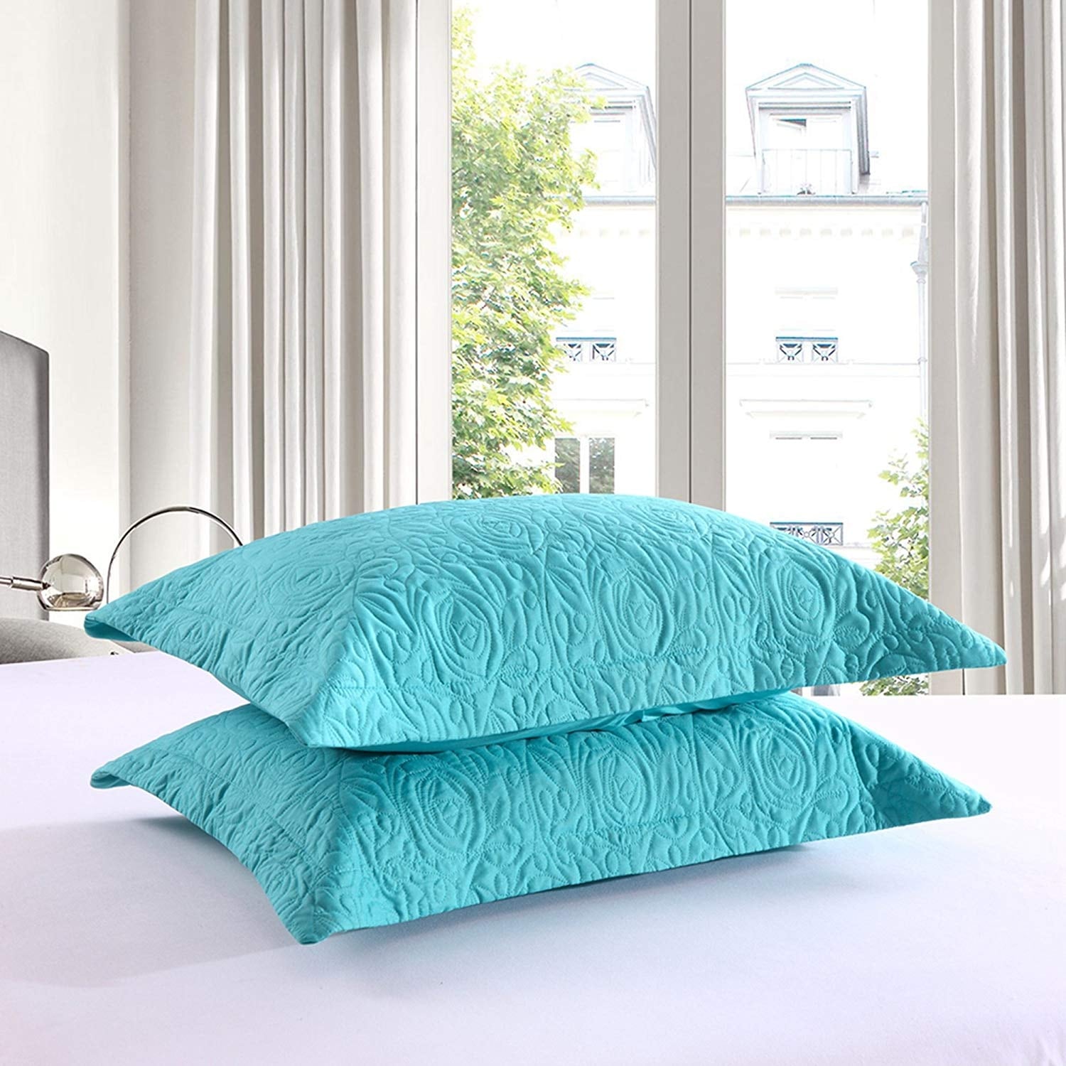 Housse de coussin brodée Porch & Den Manor (lot de 2)