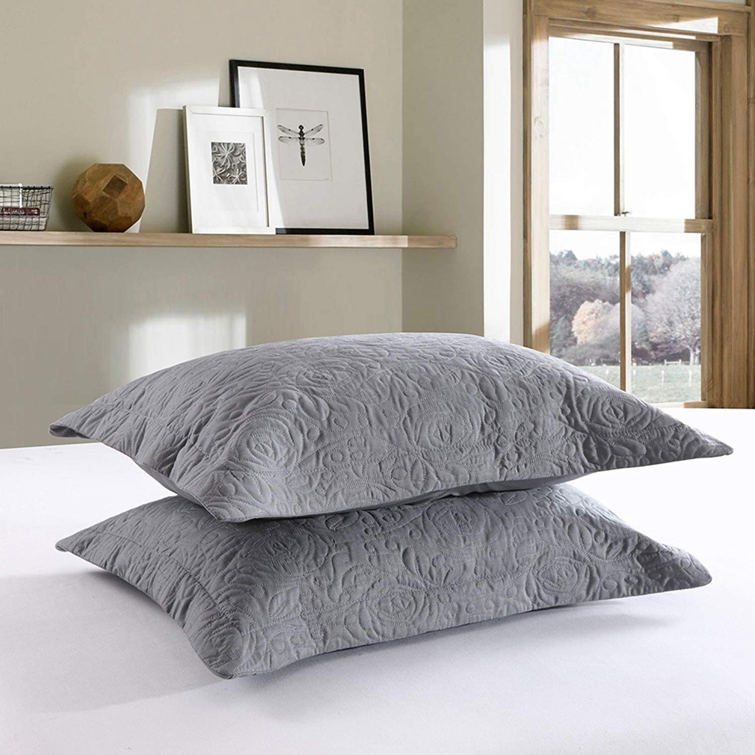 Housse de coussin brodée Porch & Den Manor (lot de 2)